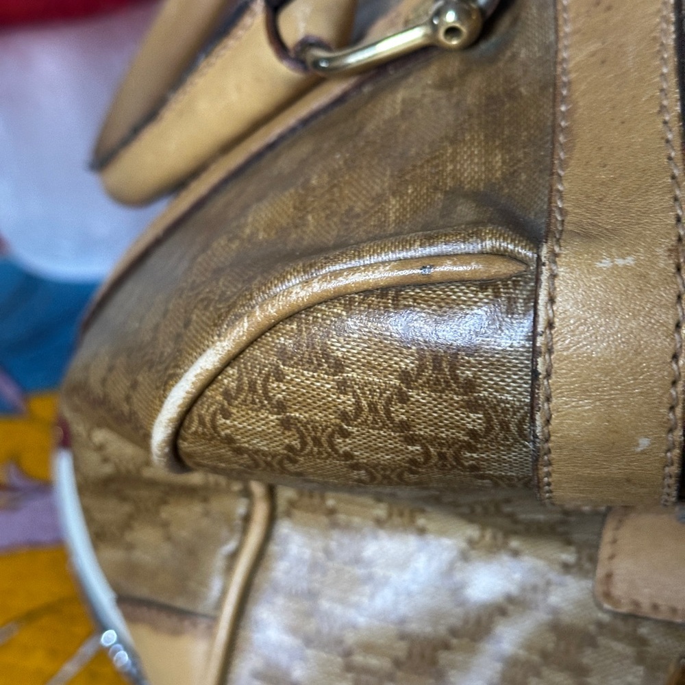 Vintage Celine Macadam Boston Bag. - Picture 6 of 16
